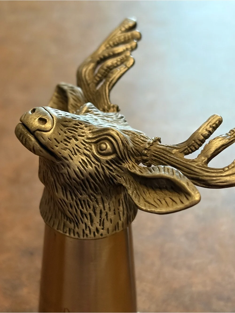 Vintage- 2 Jäegermeister Stag Deer Head Pewter/Stainless Steel Shot Glasses. 🦌